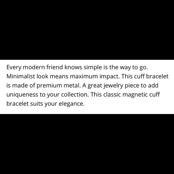 Roseton magnetic cuff bracelet - Picture 7 of 7